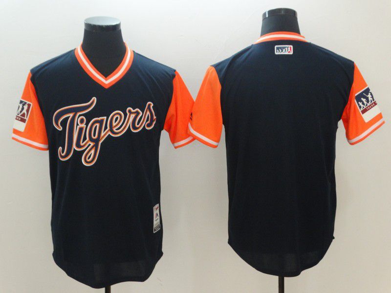 Men Detroit Tigers Blank Black New Rush Limited MLB Jerseys